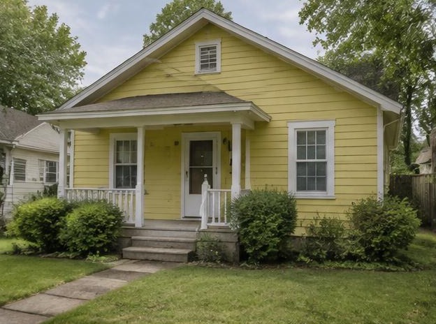 Kansas Porch Cottage — sample front exterior